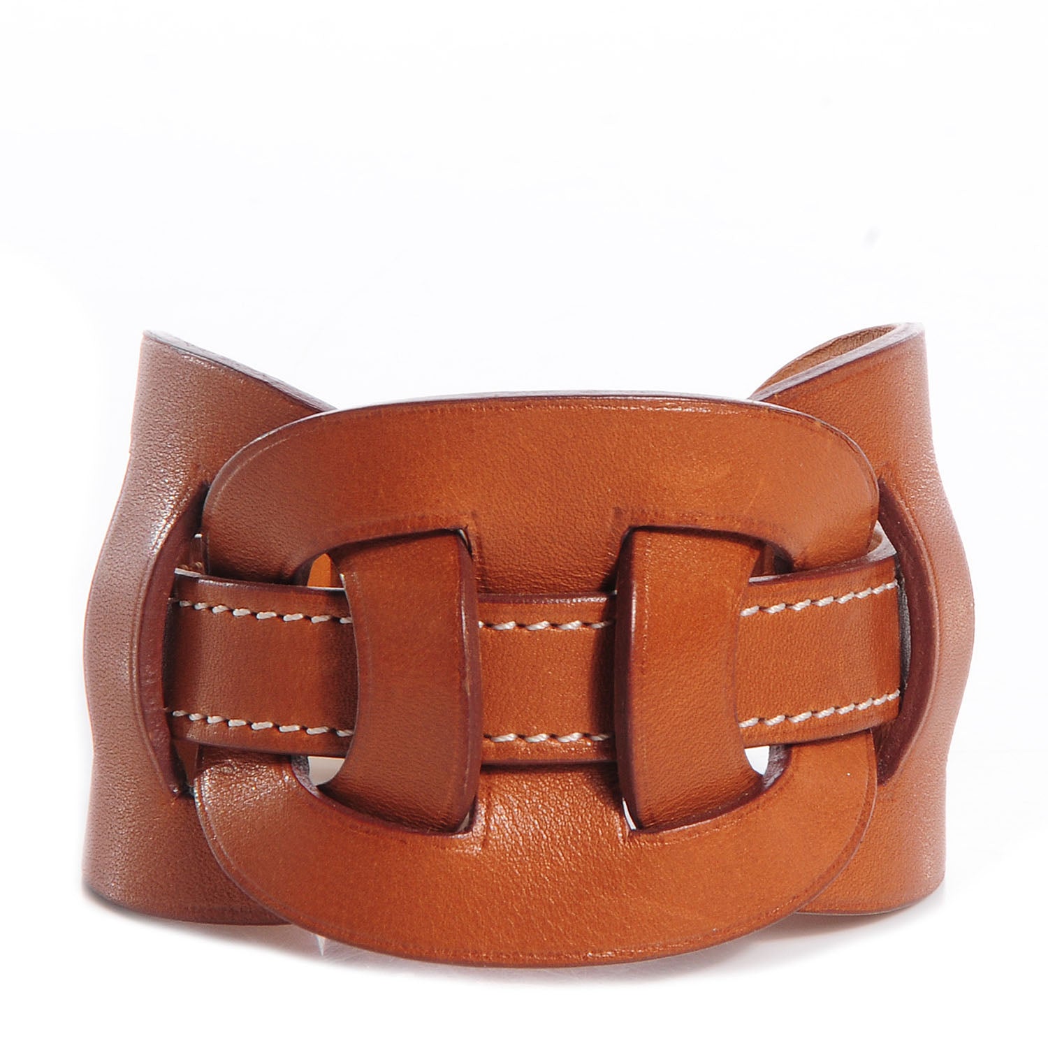 Hermes Natural Barenia Calfskin Fetiche Bracelet Small 1 of 7