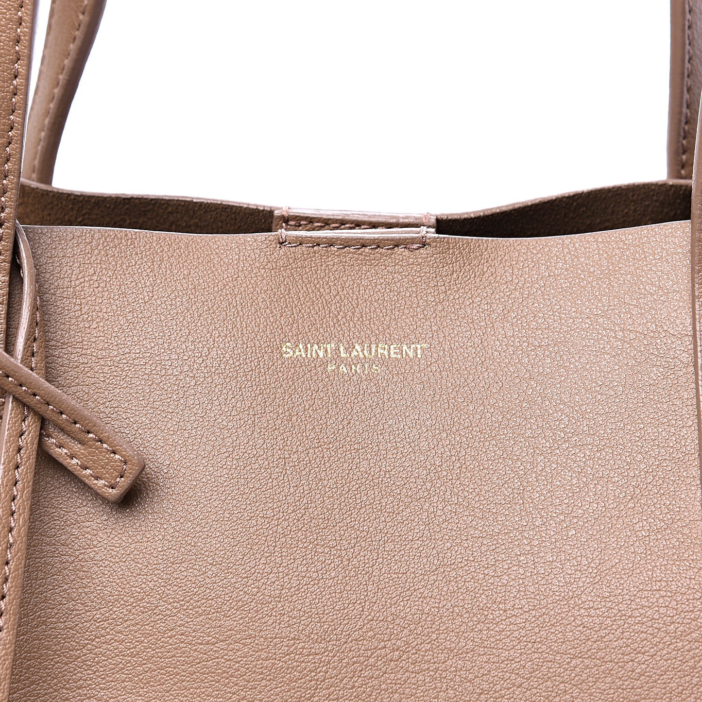 Calfskin Large Shopping Tote Light Taupe