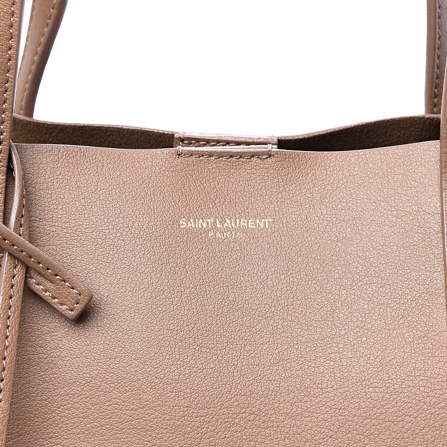 Saint Laurent Calfskin Large Shopping Tote Light Taupe 12 of 12