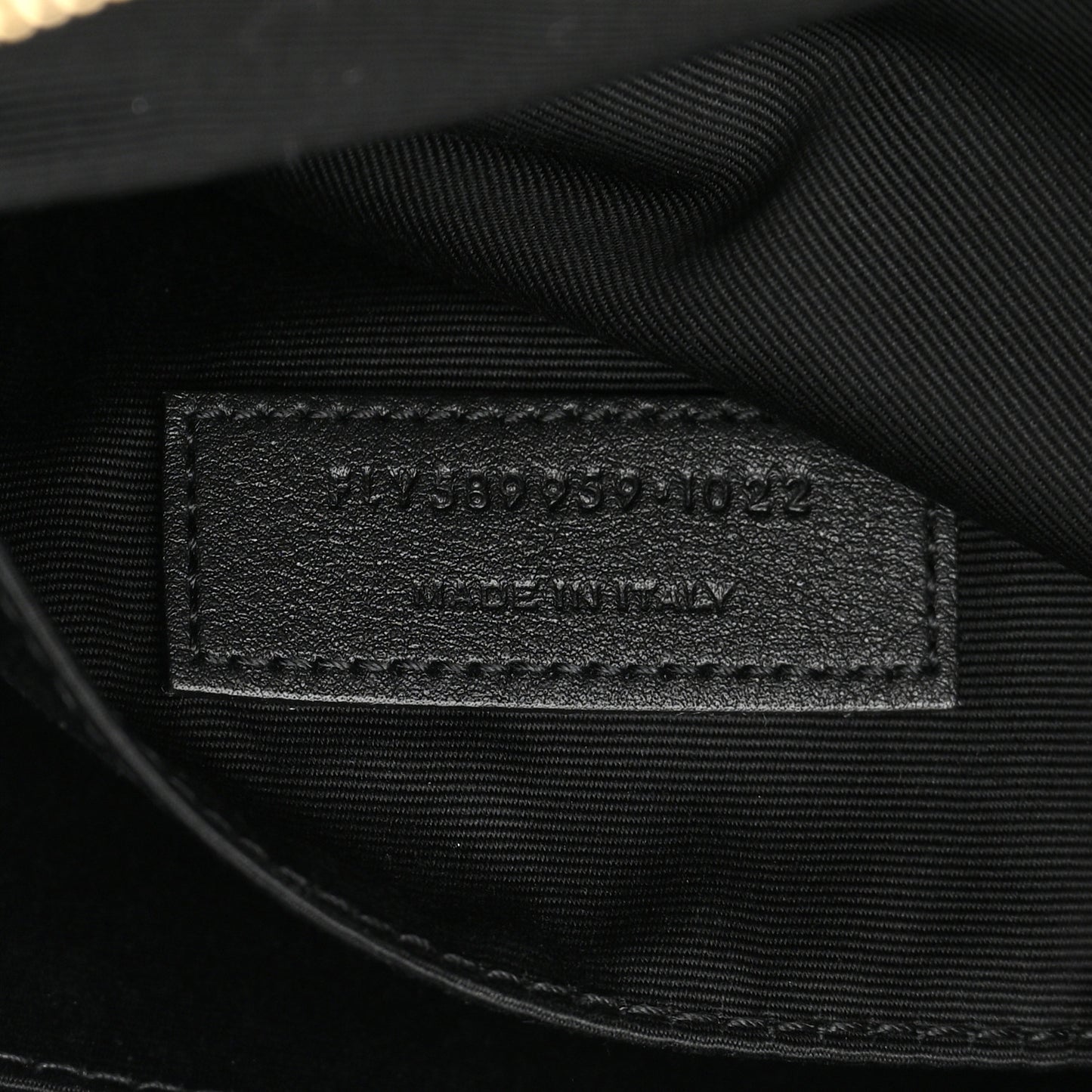 Grain De Poudre Monogram Belt Bag Black
