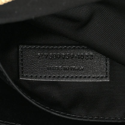 Saint Laurent Grain De Poudre Monogram Belt Bag Black 7 of 12
