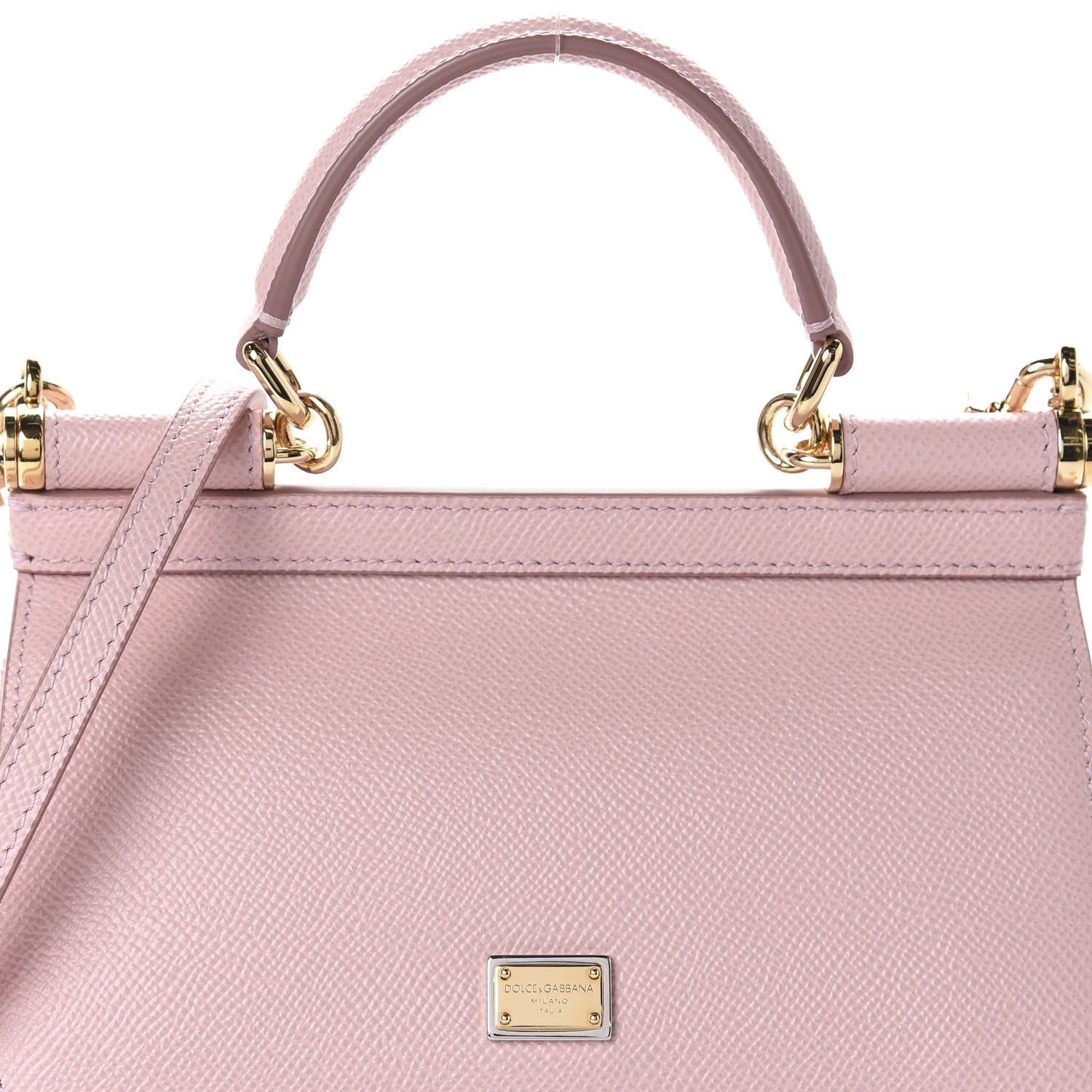 Dolce & Gabbana Dauphine Small Miss Sicily Satchel Rosa Carne 9 of 9