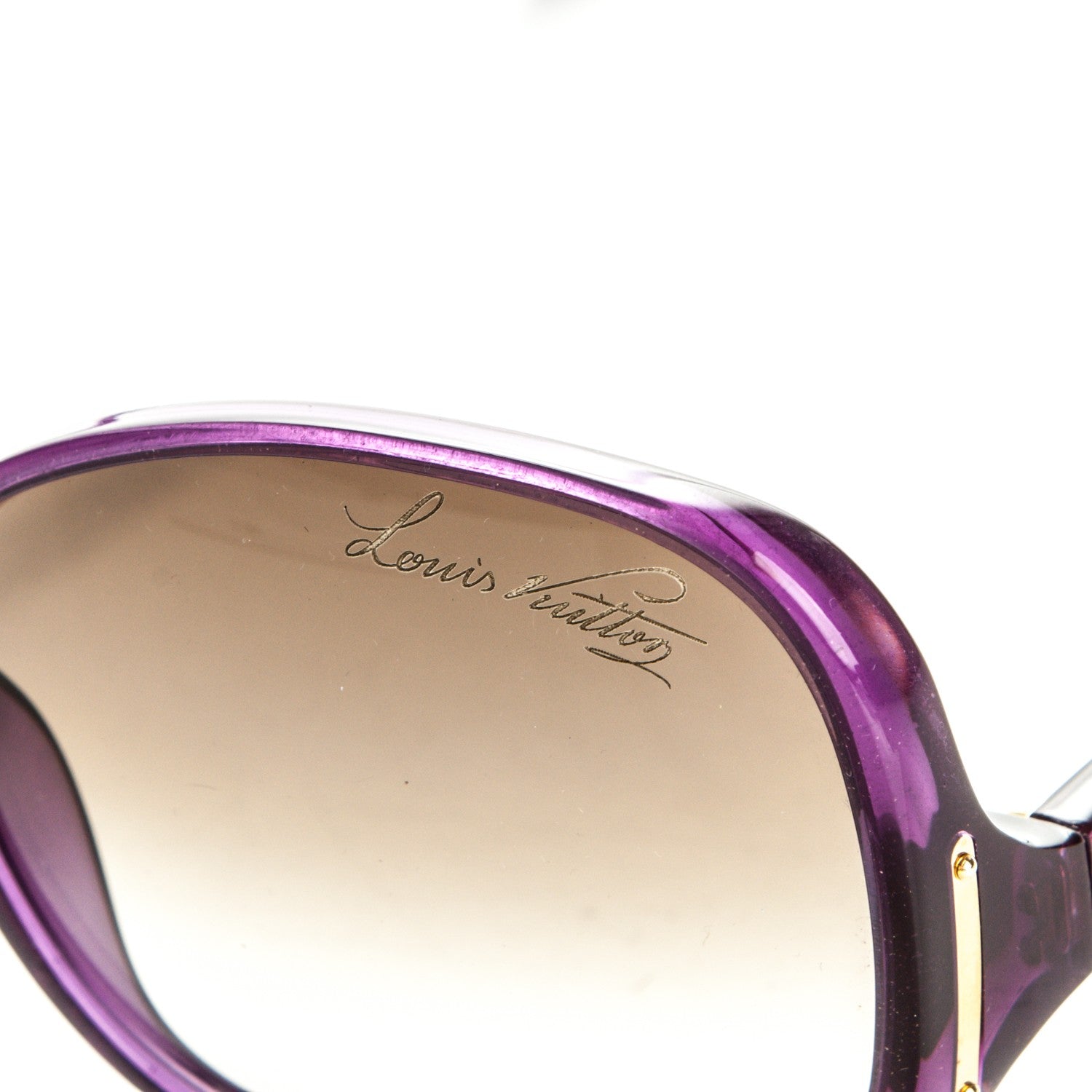Louis Vuitton Gina Sunglasses Z0533W Violet Glitter 6 of 6