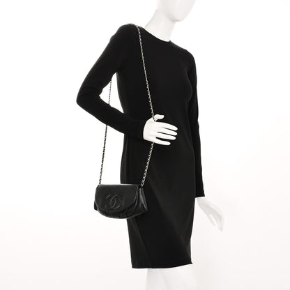 Chanel Caviar Half Moon Wallet On Chain WOC Black 2 of 9