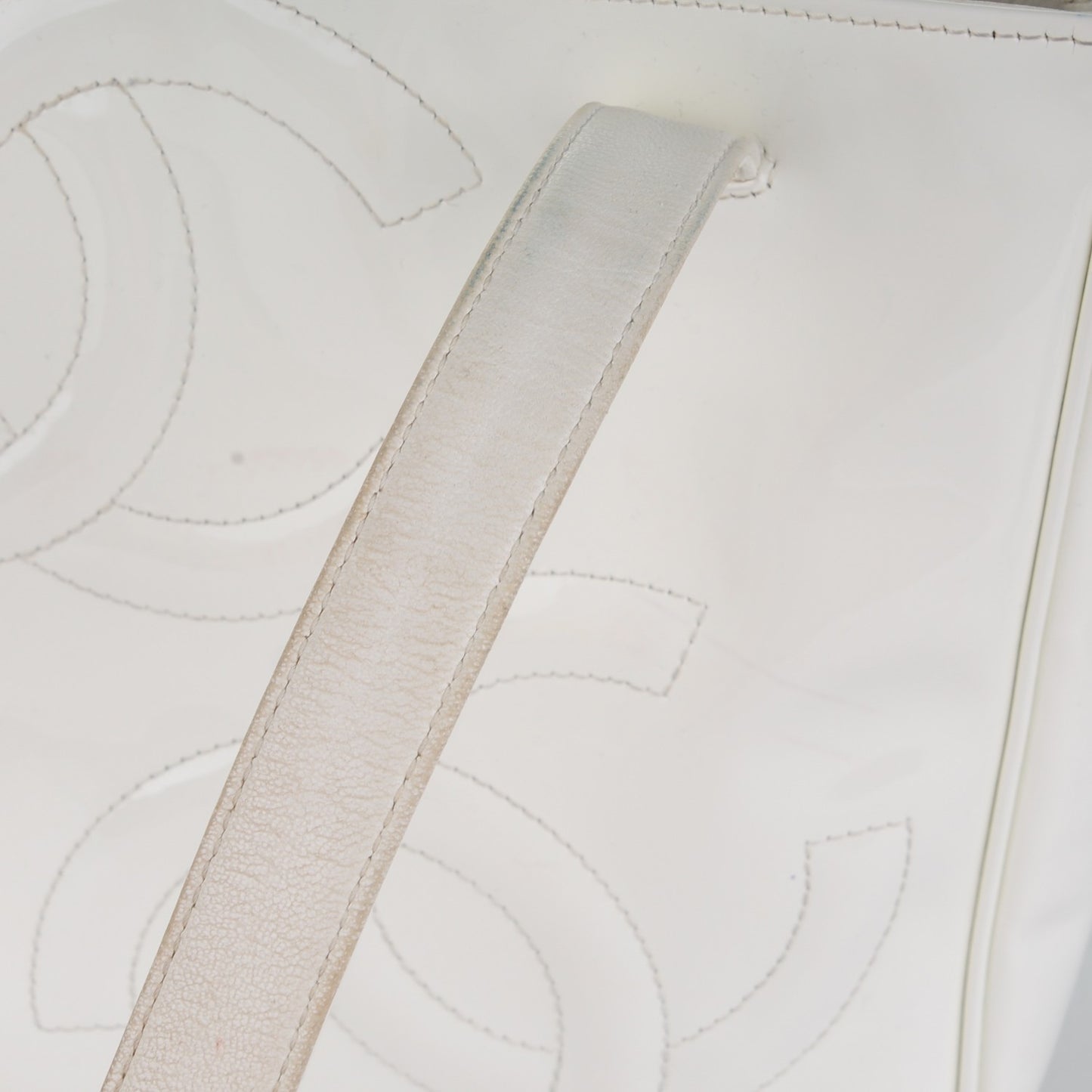 Patent CC Tote White
