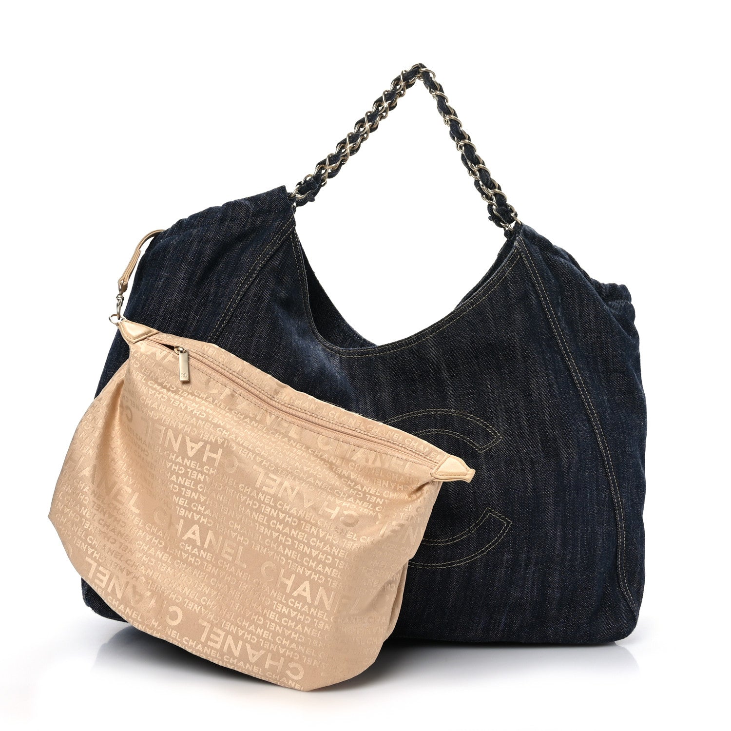 Chanel Denim XL Coco Cabas Tote Blue 3 of 10