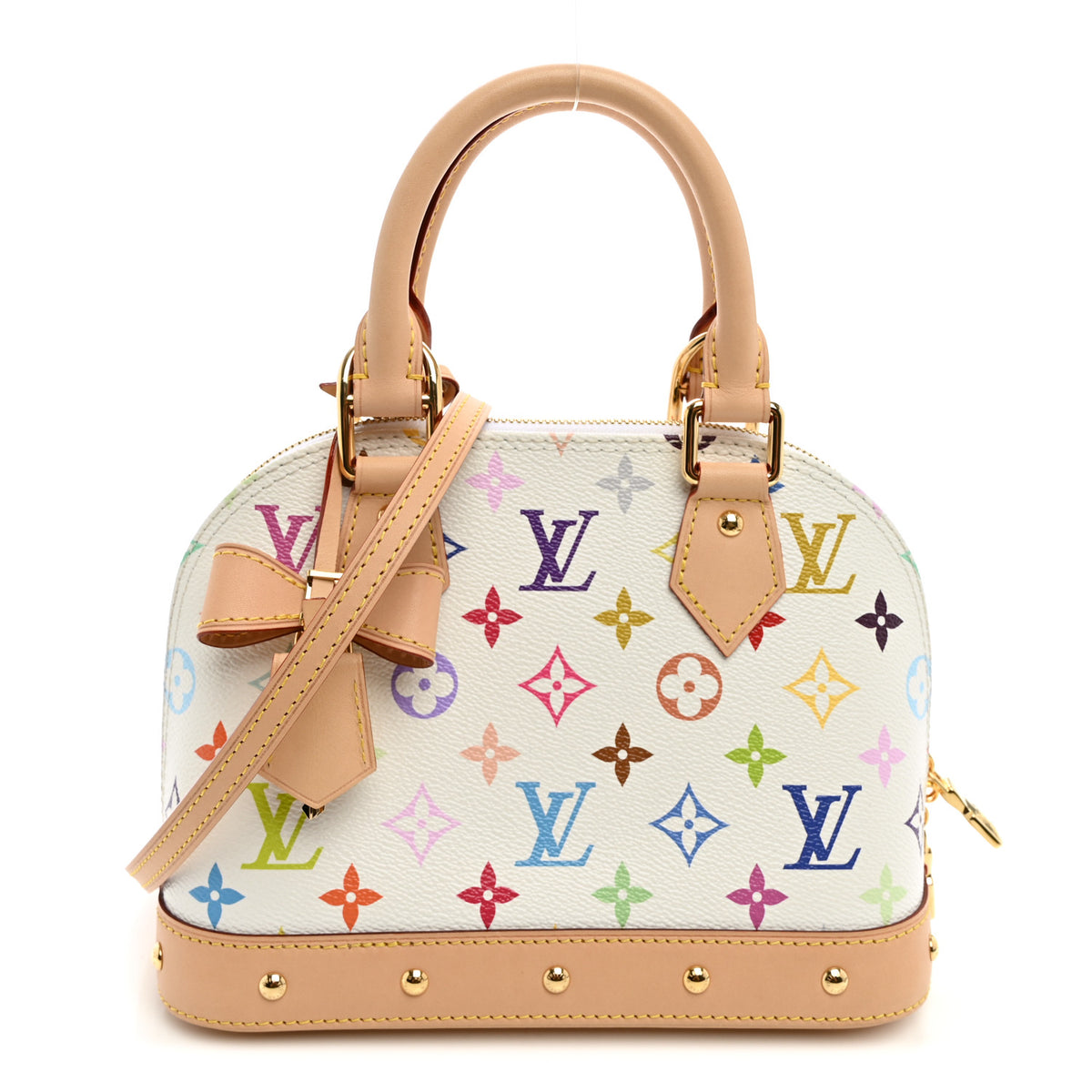 Louis Vuitton LV x TM Monogram Multicolor Alma BB White 1 of 9