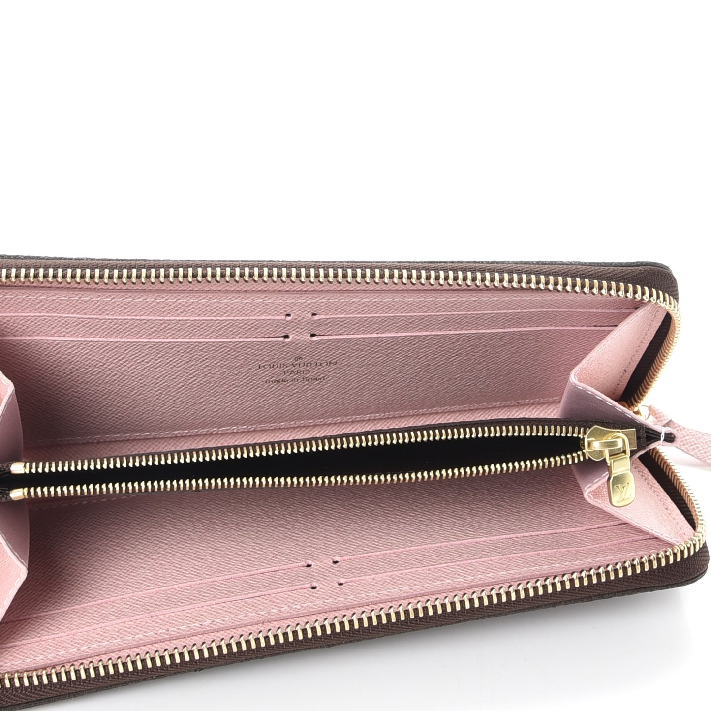 Monogram Clemence Wallet Rose Ballerine