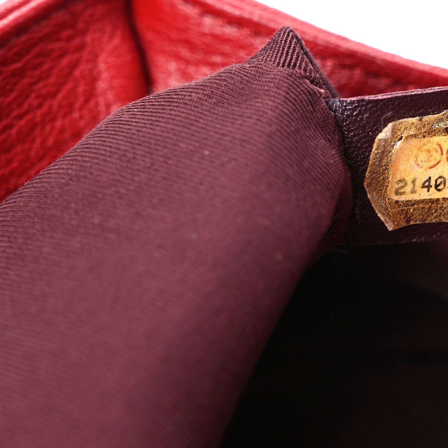 Goatskin Quilted Patent Medium Duo Boy Flap Red