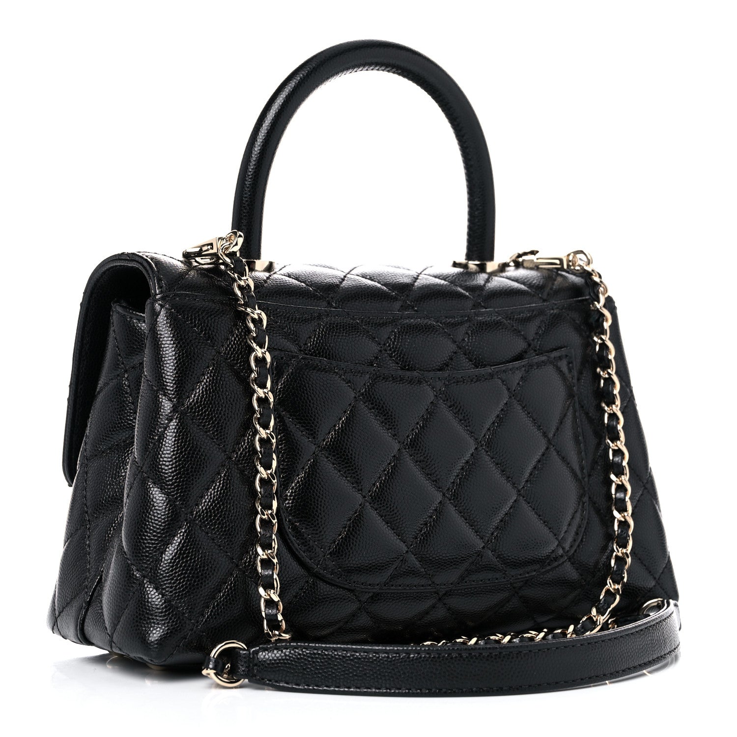 Chanel Caviar Quilted Mini Coco Handle Flap Black 3 of 10