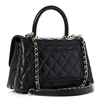 Chanel Caviar Quilted Mini Coco Handle Flap Black 3 of 10