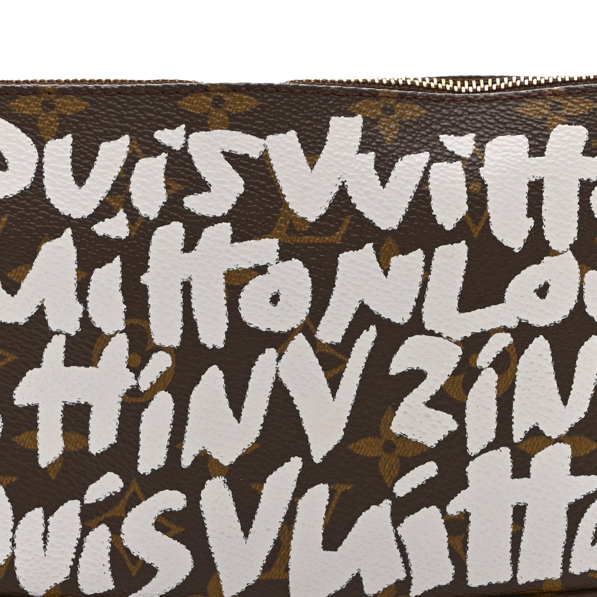Louis Vuitton Monogram Graffiti Pochette Accessories Silver 8 of 10