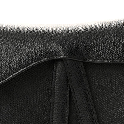 Christian Dior Grained Calfskin Mini Saddle Bag Black 8 of 13