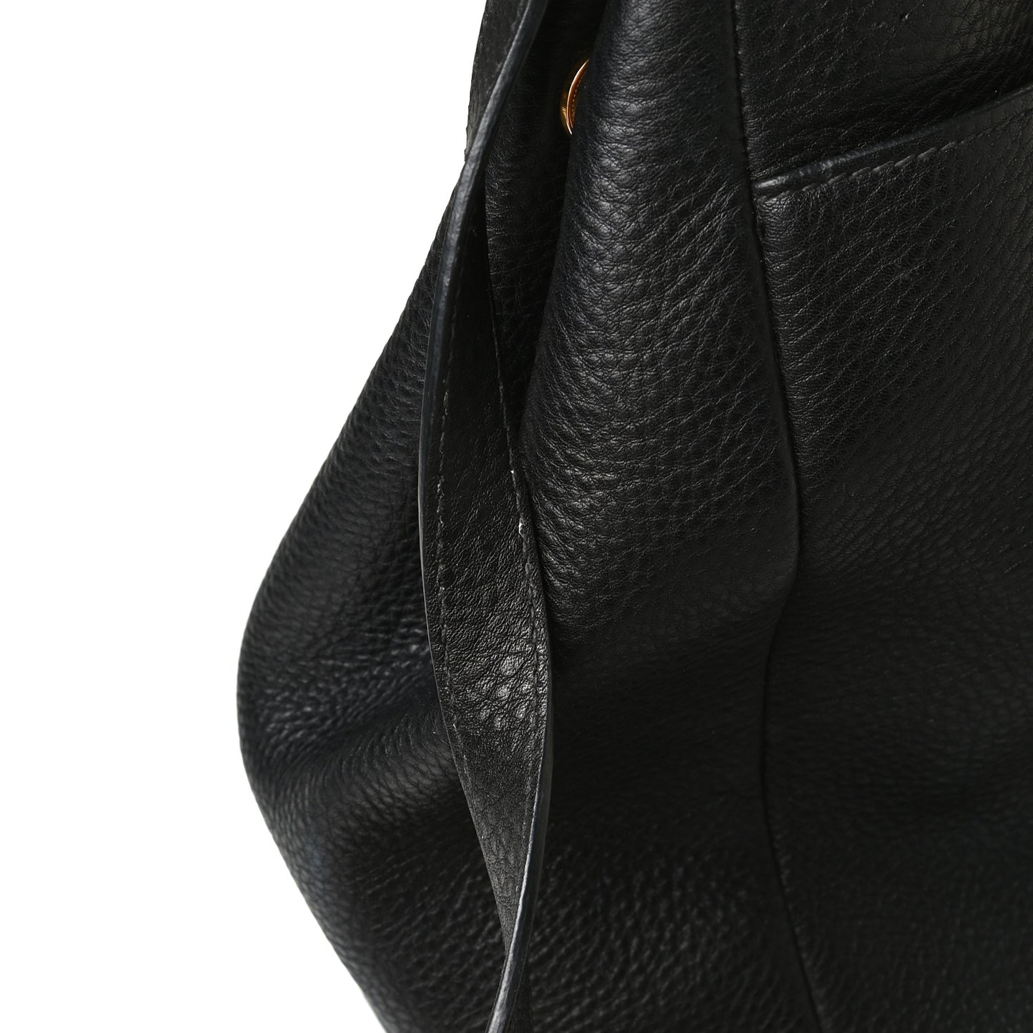 Vitello Daino Shopping Tote Black