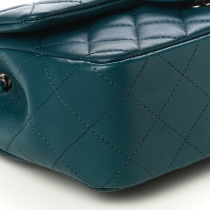 Chanel Lambskin Quilted Mini Rectangular Flap Dark Blue 8 of 11