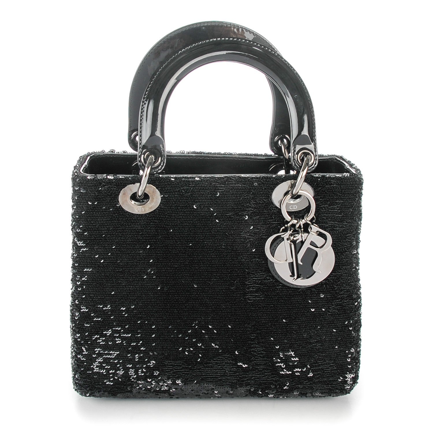 Christian Dior Sequin Medium Lady Dior Black 1 of 7