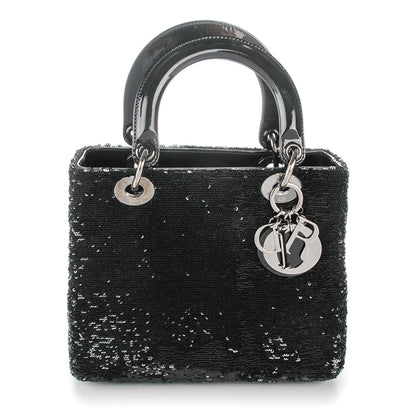Christian Dior Sequin Medium Lady Dior Black 1 of 7