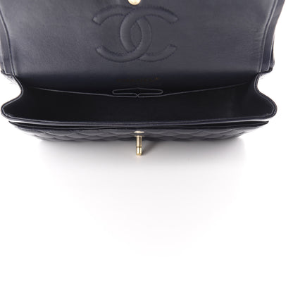 Chanel Lambskin Quilted Medium Double Flap Navy 5 of 12