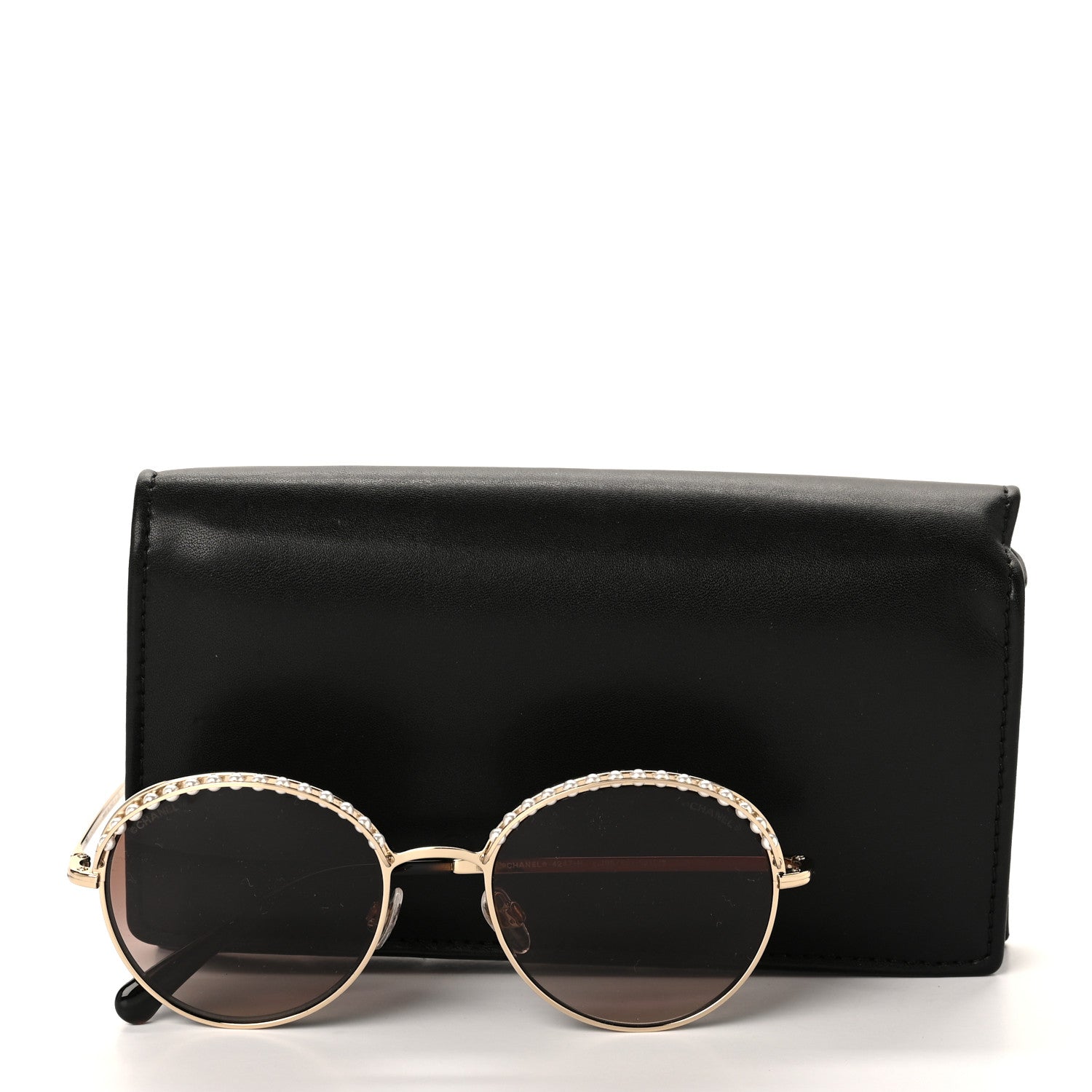 Chanel Round Pearl Sunglasses 4247-H Gold 7 of 7