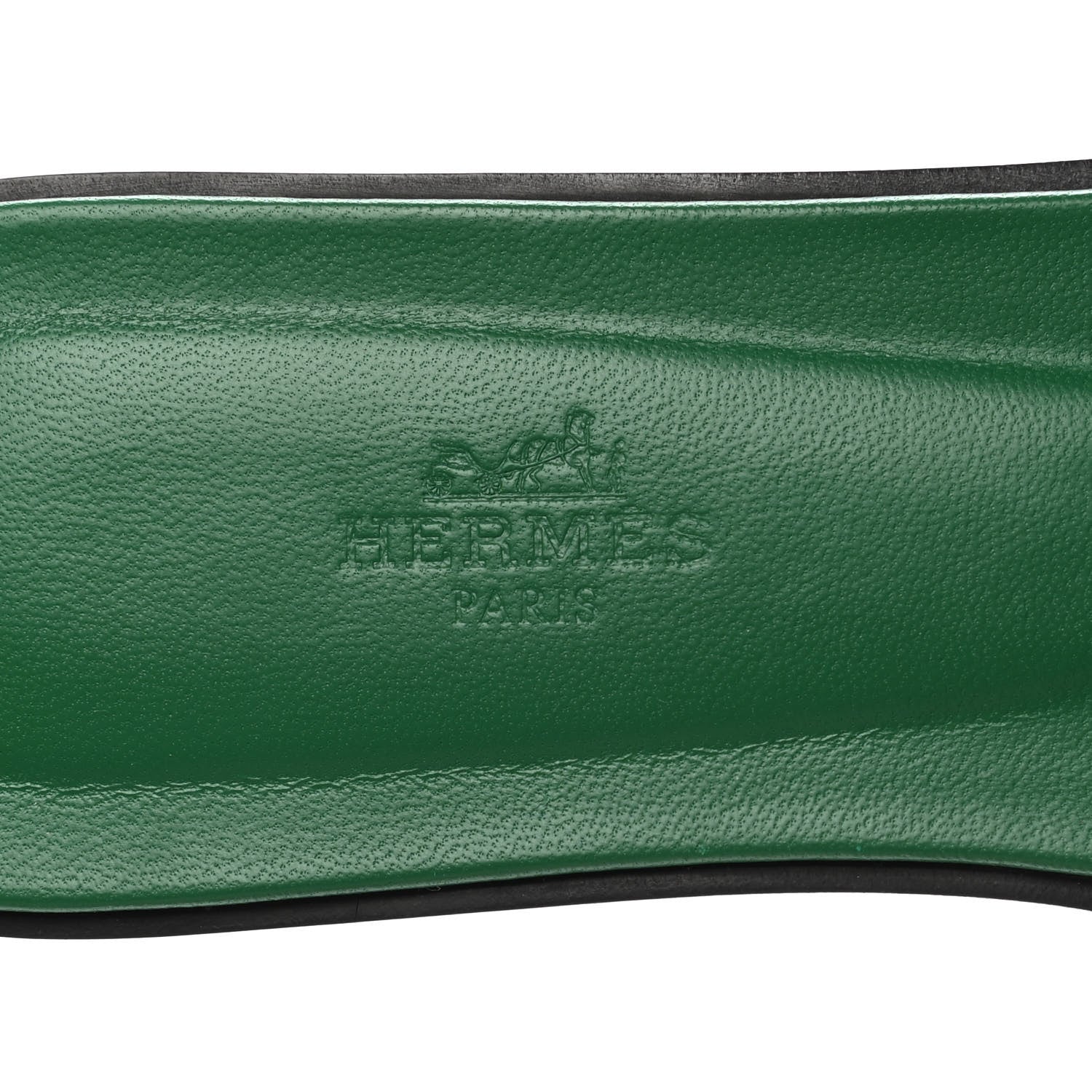 Hermes Epsom Oran Sandals 39 Vert Emeraude 7 of 9