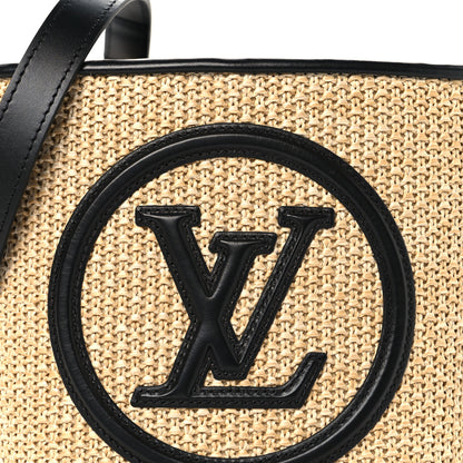 Louis Vuitton Raffia Petit Bucket Black 7 of 9