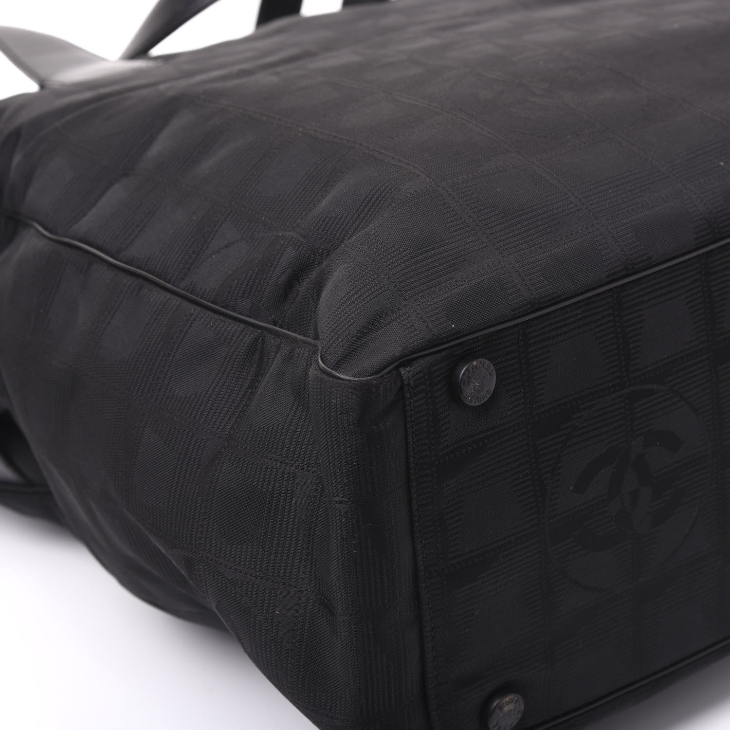 Chanel Nylon Large Travel Tote Black 7 of 11