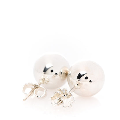 Tiffany Sterling Silver 10mm HardWear Ball Earrings 3 of 4