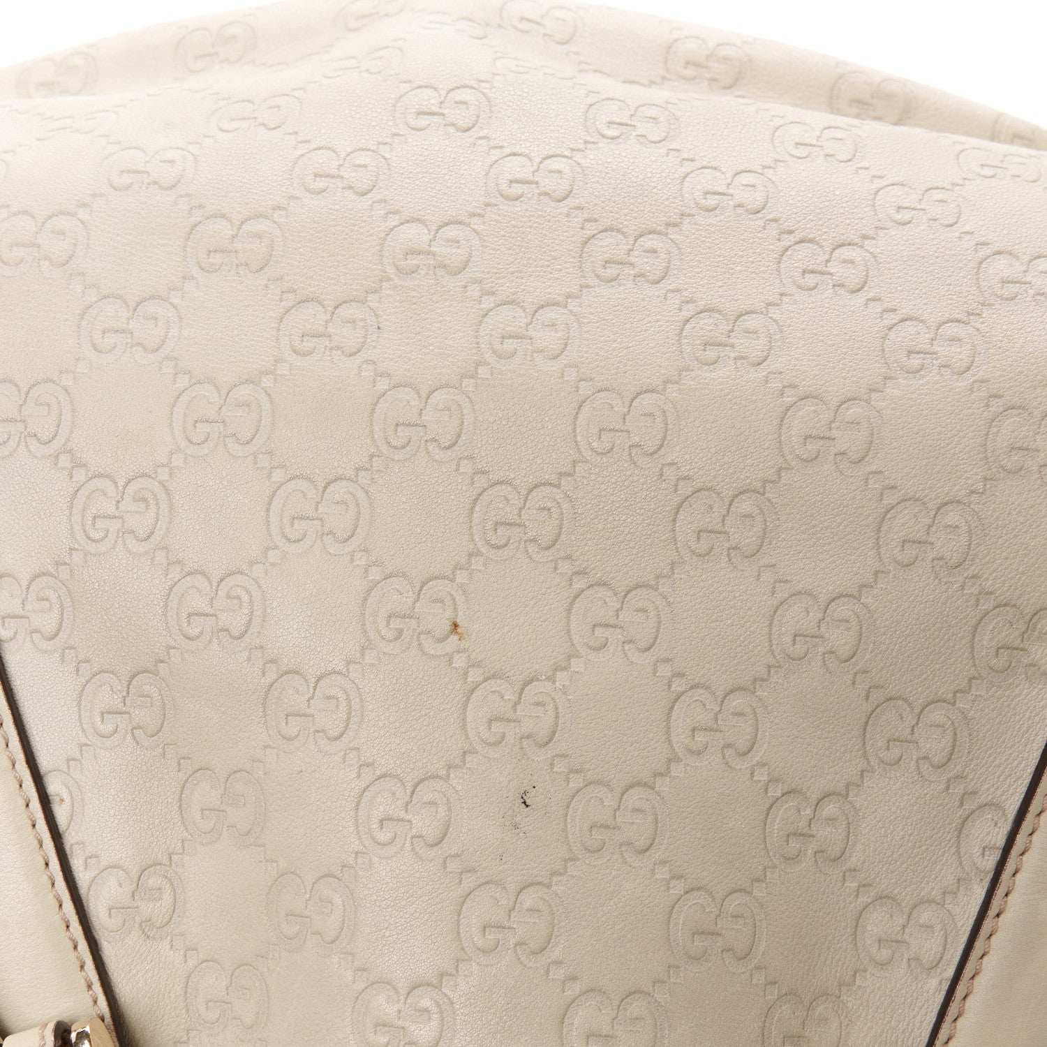 Gucci Guccissima Small Pelham Shoulder Bag Off White 14 of 14