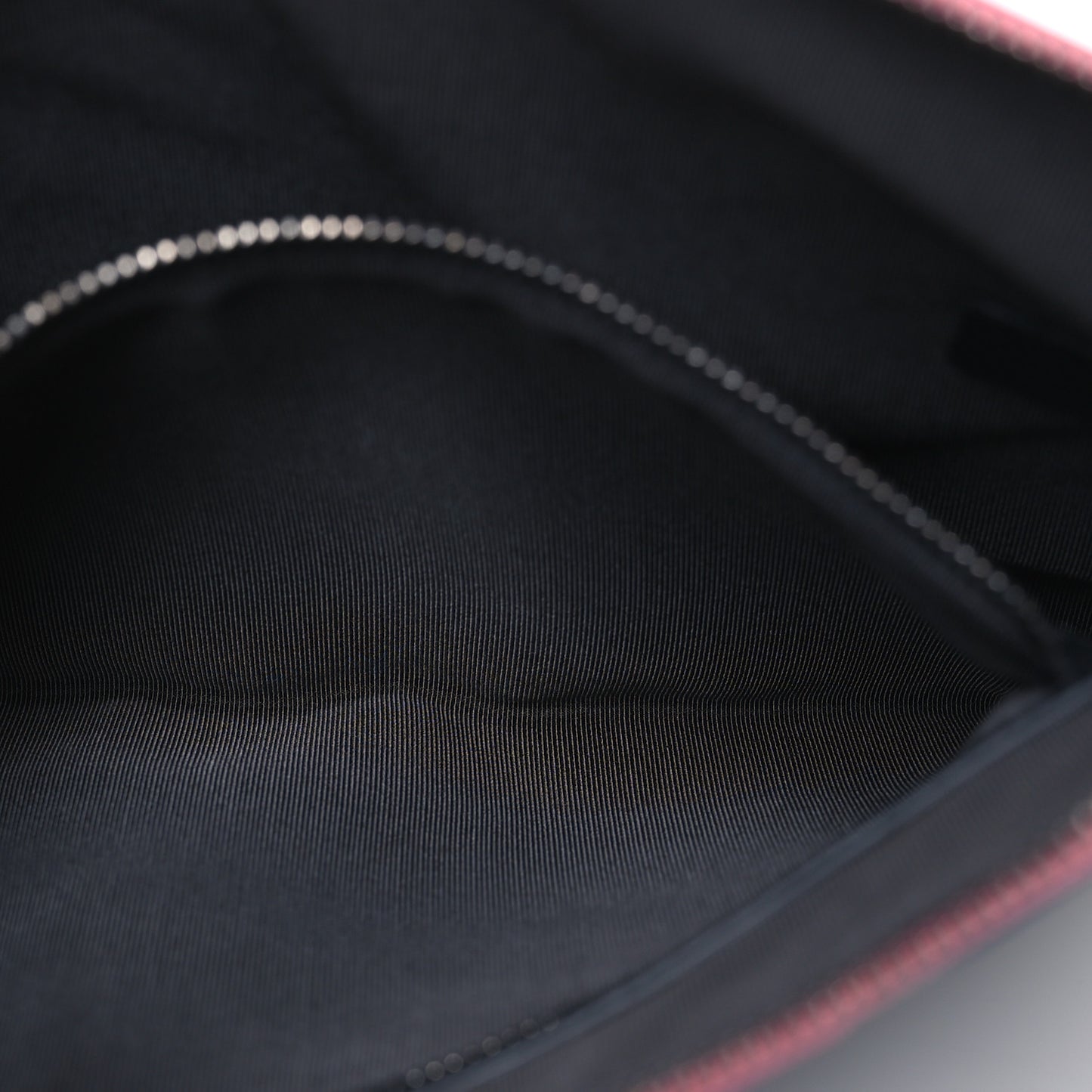 Aged Calfskin Chevron Quilted Medium Gabrielle Cosmetic Case Pink Navy Black