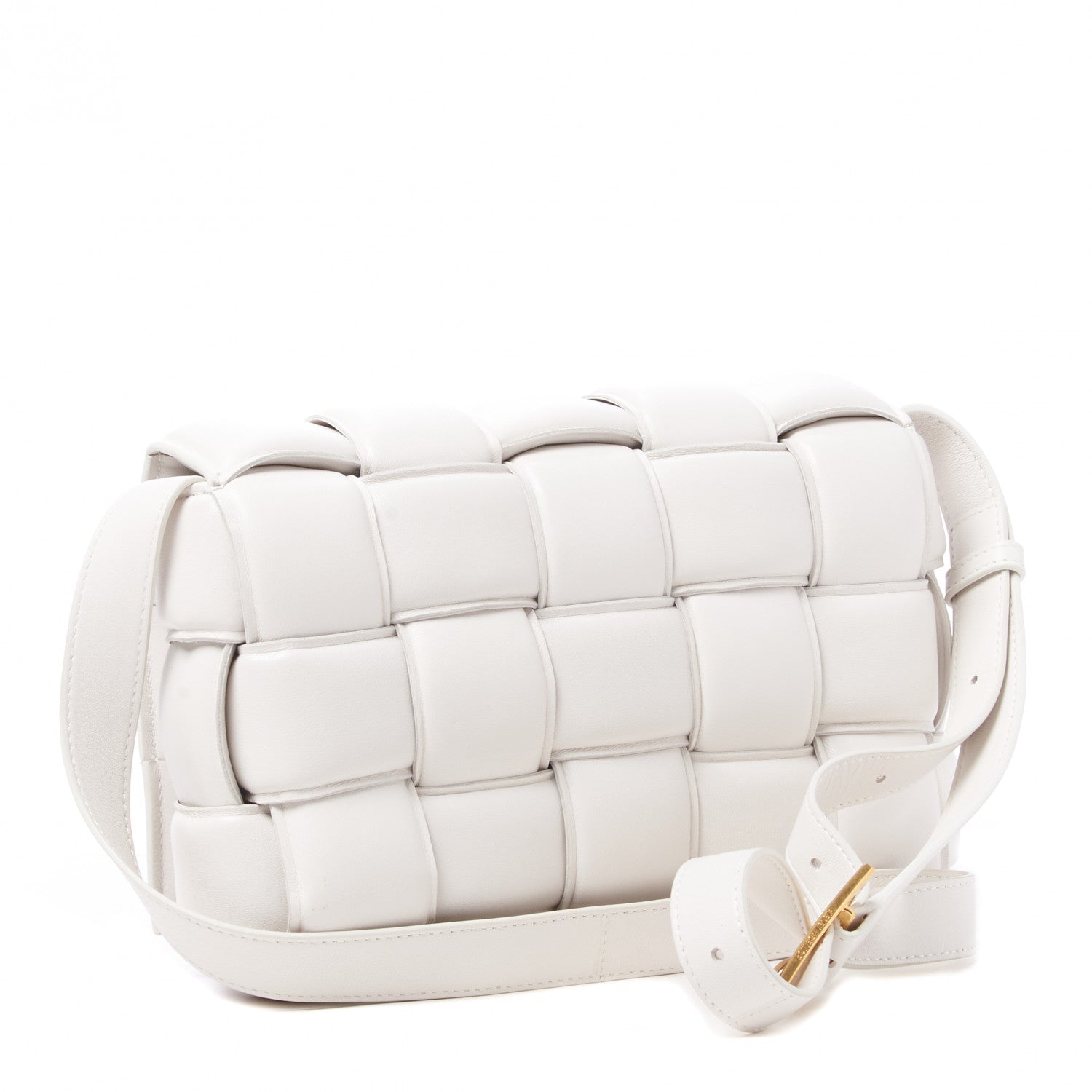 Bottega Veneta Nappa Maxi Intreccio Padded Cassette Crossbody Bag Chalk 3 of 8