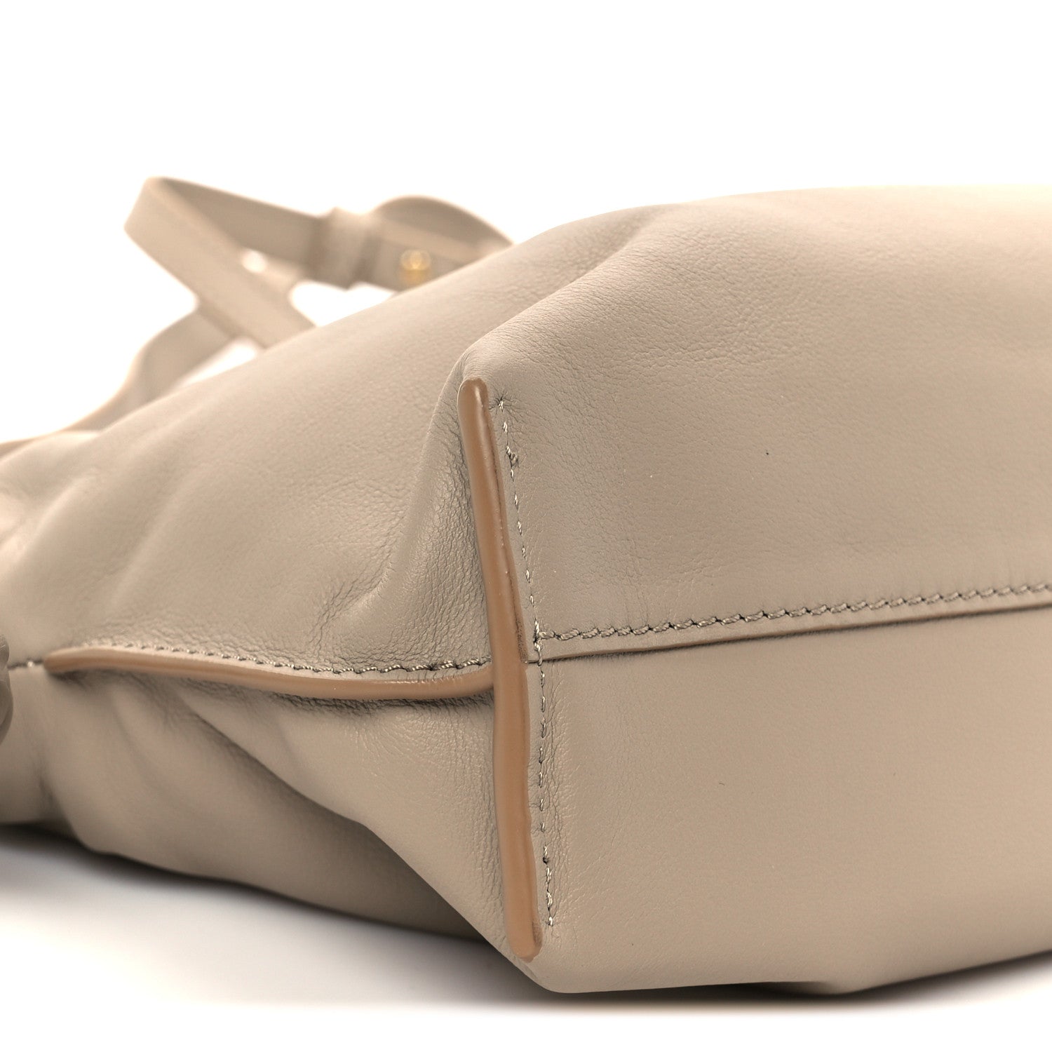 Loewe Calfskin Mini Flamenco Knot Clutch Sand 9 of 10