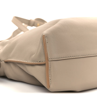 Loewe Calfskin Mini Flamenco Knot Clutch Sand 9 of 10
