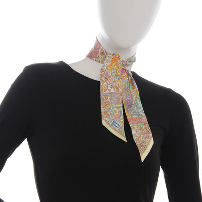 Hermes Silk Au Pays Des Oiseaux Fleurs Twilly 2 of 5