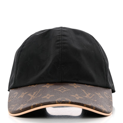 Louis Vuitton Polyester Silk Monogram LV Get Ready Cap M Black 3 of 12