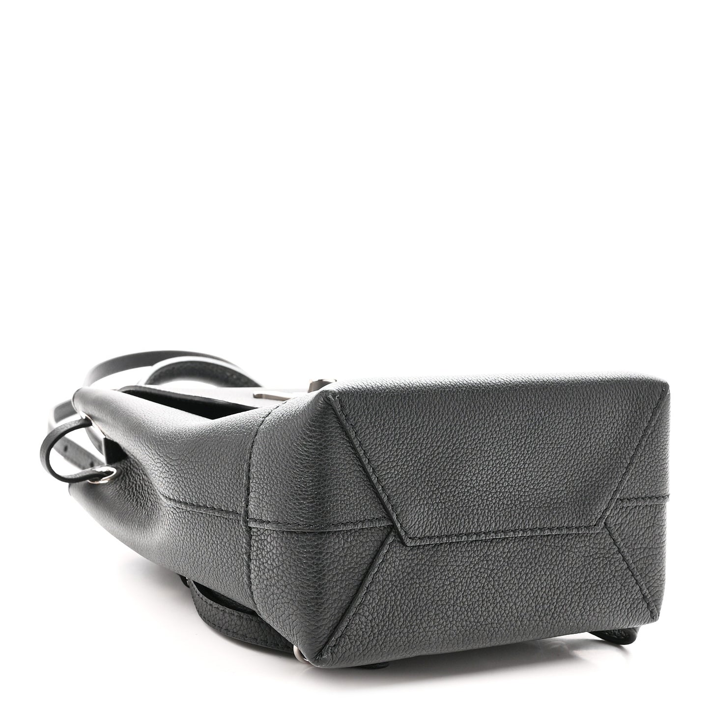 Calfskin Lockme Mini Backpack Black
