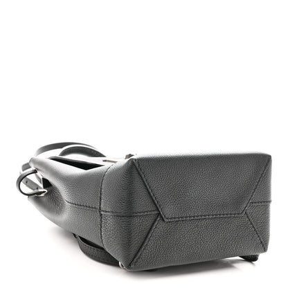 Louis Vuitton Calfskin Lockme Mini Backpack Black 4 of 9