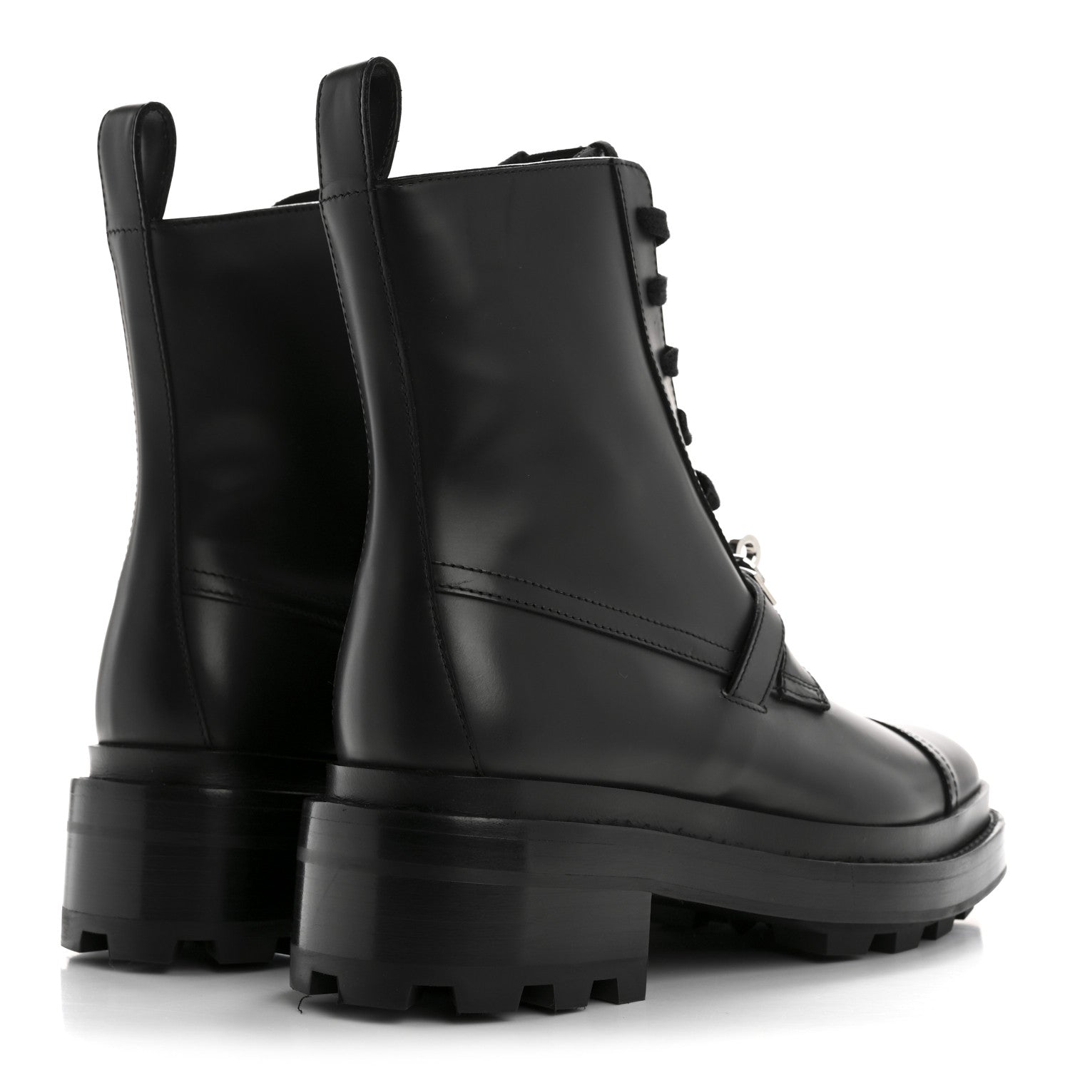 Hermes Glossed Calfskin Funk Ankle Boots 36 Black 5 of 12