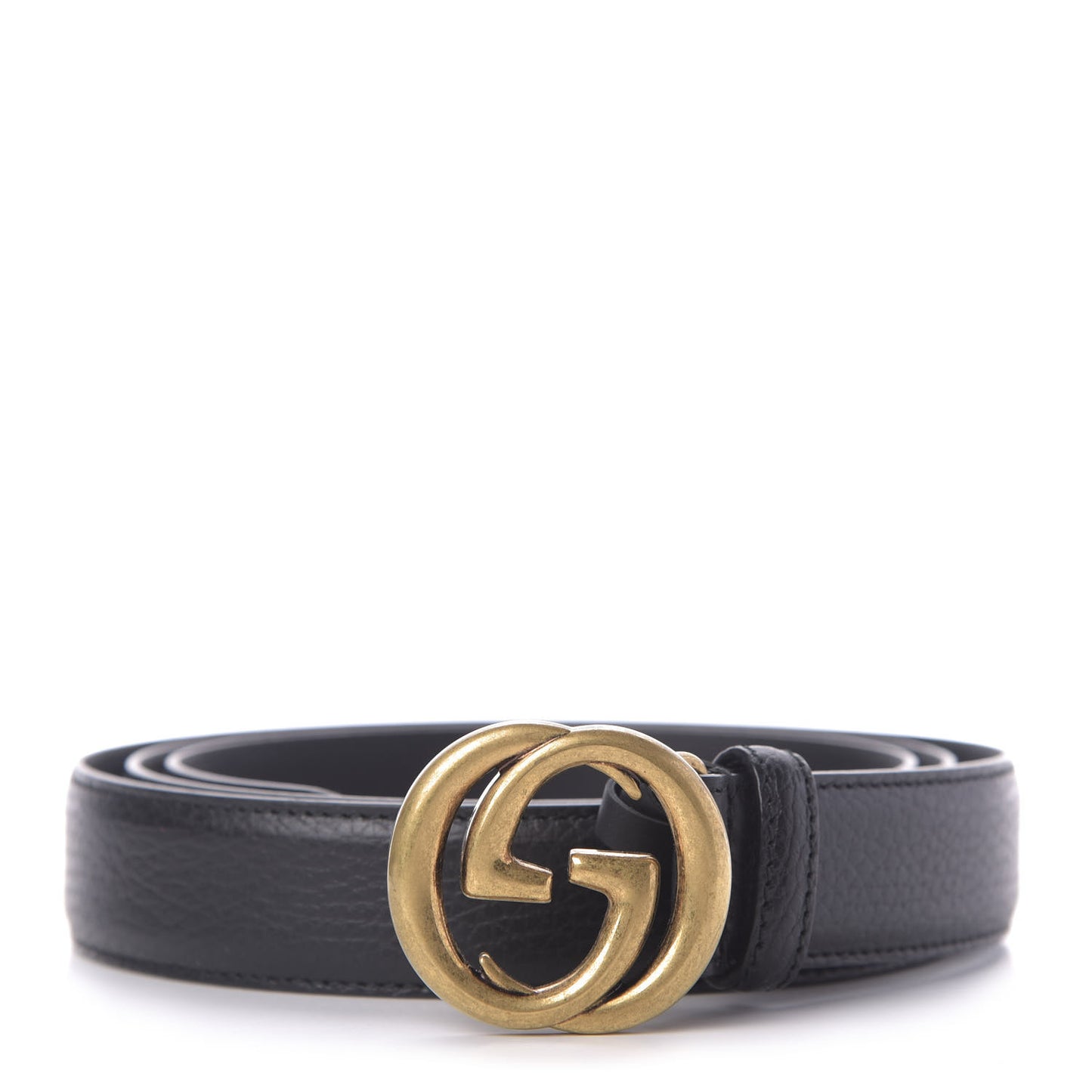 Calfskin Mens Interlocking G Belt 115 46 Black