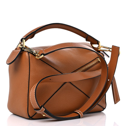 Loewe Calfskin Small Puzzle Bag Tan 3 of 11