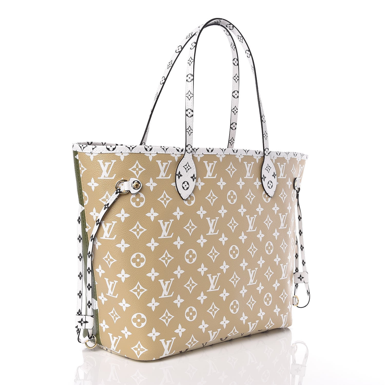 Louis Vuitton Monogram Giant Neverfull MM Kaki 4 of 11