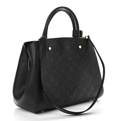 Louis Vuitton Empreinte Montaigne MM Black 3 of 9