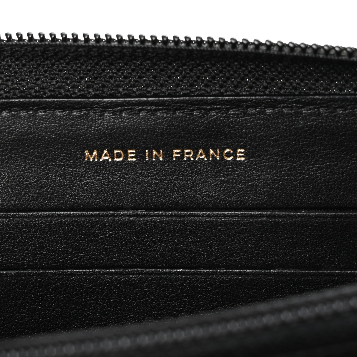 Chanel Caviar Quilted Small Boy Zip Around Wallet Black 7 of 10