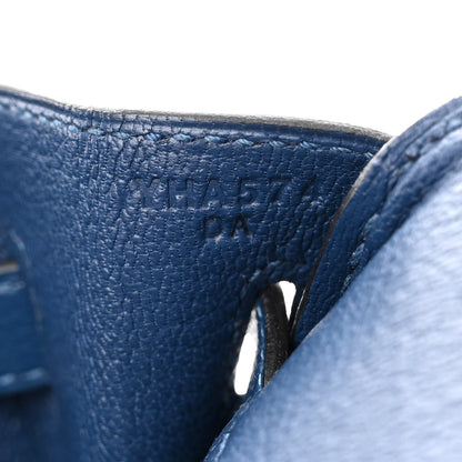 Hermes Taurillon Novillo Birkin 25 Deep Bleu 6 of 10