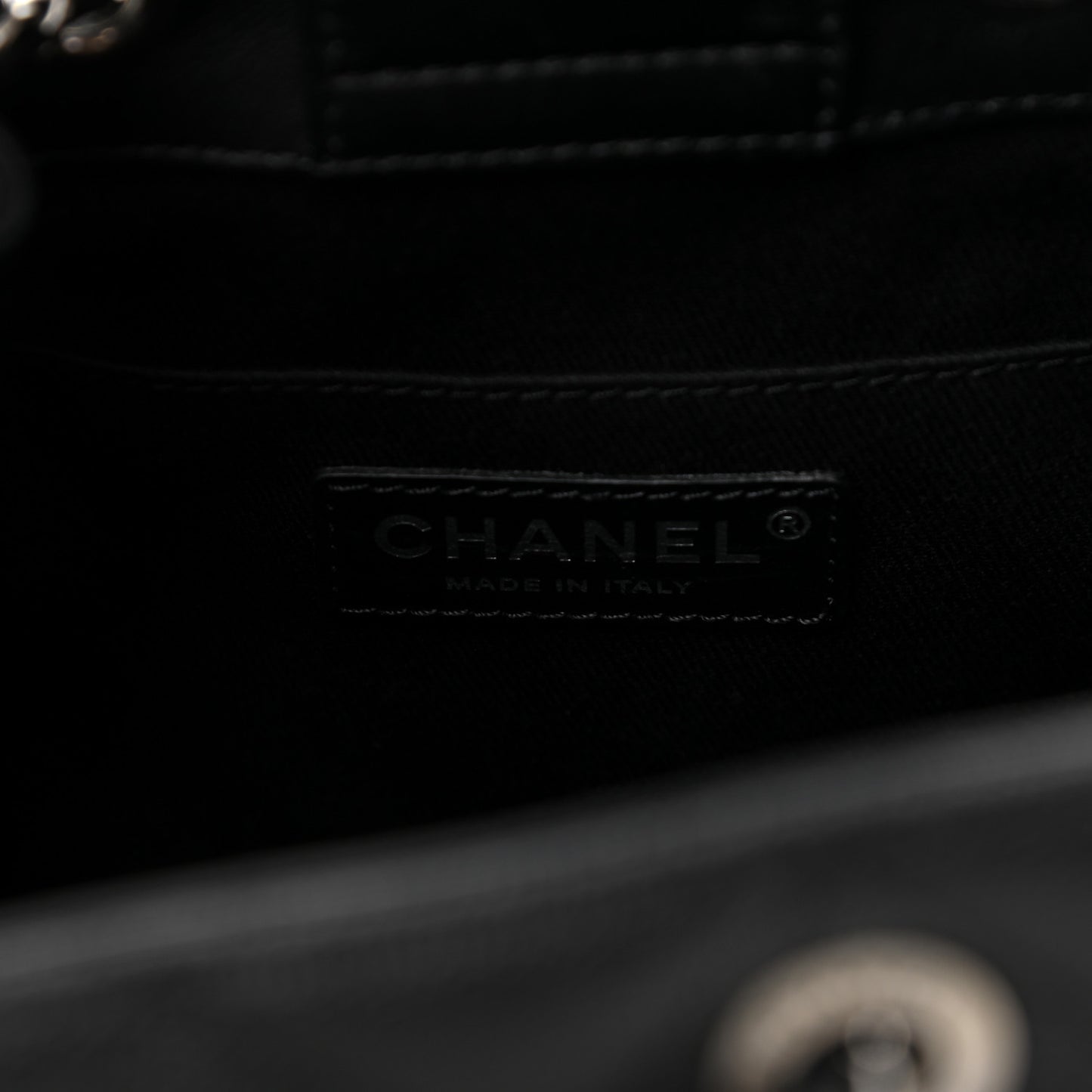 Caviar Quilted Small CC Bucket Bag Black