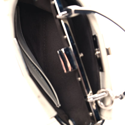 Fendi Shiny Nappa Micro Peekaboo Iconic Satchel White 5 of 15