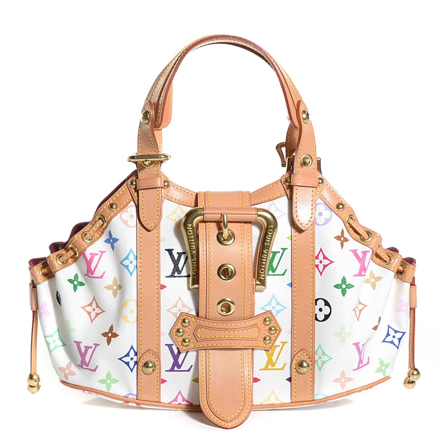 Monogram Multicolor Theda GM White
