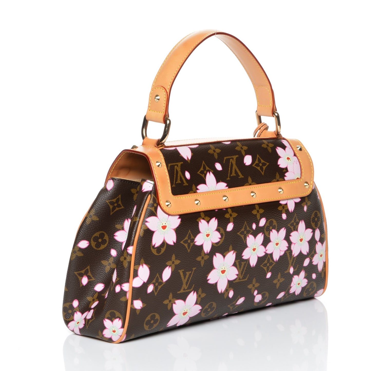 Monogram Cherry Blossom Sac Retro Bag Brown