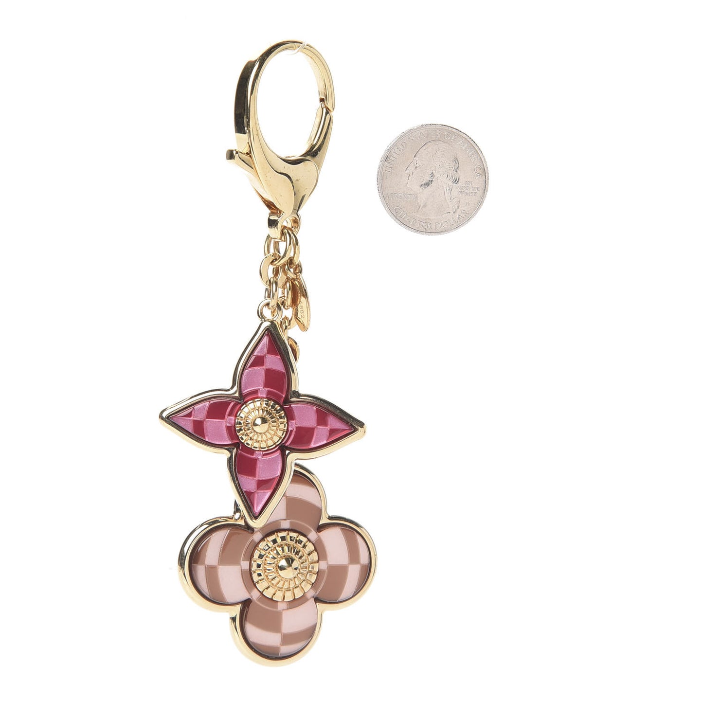 Metal Resin Mosaique Bag Charm Rouge Fauviste