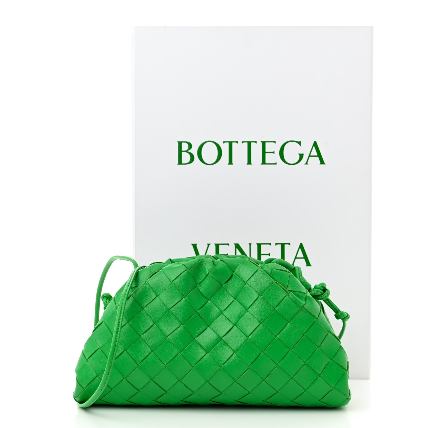 Bottega Veneta Nappa Intrecciato The Mini Pouch Clutch Parakeet 3 of 12