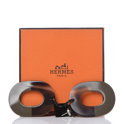 Hermes Buffalo Horn Isthme Earrings 5 of 5